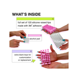 STICKYTIPS™ keyboard stickers for long nails - hearts