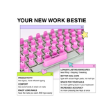 STICKYTIPS™ keyboard stickers for long nails - hearts