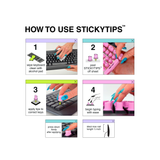STICKYTIPS™ keyboard stickers for long nails - hearts