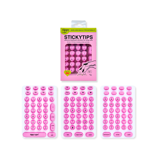 STICKYTIPS™ keyboard stickers for long nails - hearts
